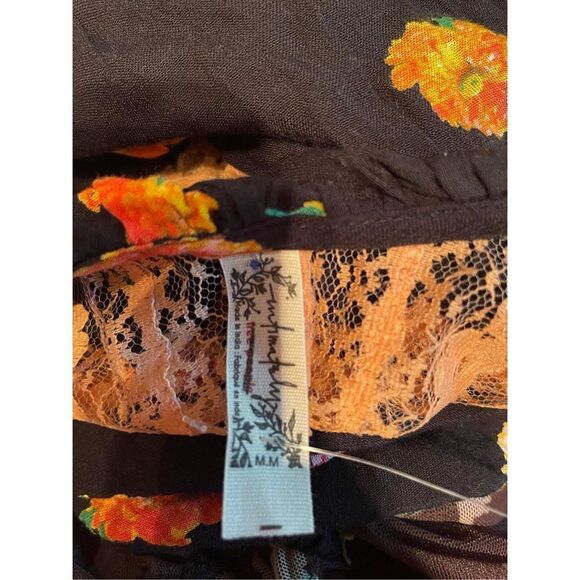 New Free People Poppy Printed Bodysuit Size M - Picture 8 of 10